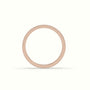Princess Cut Diamond Cluster Milgrain Edge Wedding Band — Rose Gold