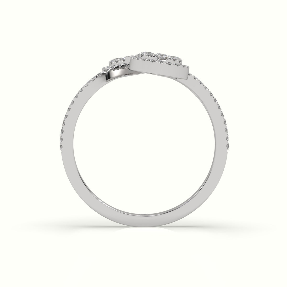 Toi & Moi Pear Shaped Illusion Setting Round Brilliant Diamonds — White Gold