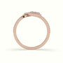 Toi & Moi Pear Shaped Illusion Setting Round Brilliant Diamonds — Rose Gold