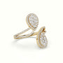 Toi & Moi Pear Shaped Illusion Setting Round Brilliant Diamonds — Yellow Gold