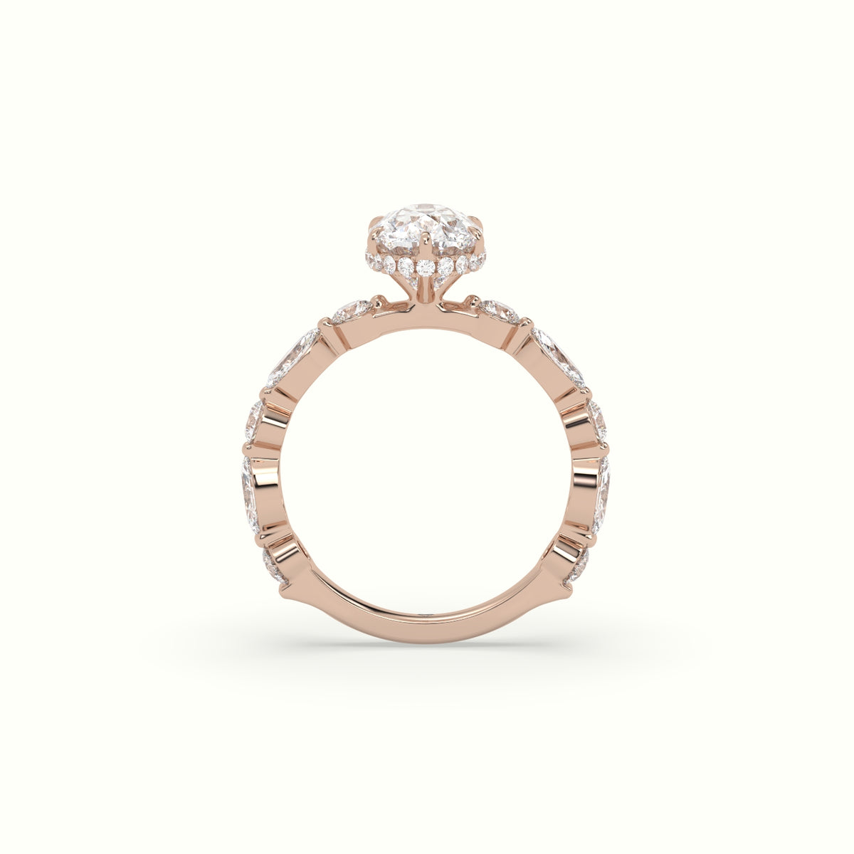 The Laura Cushion Cut Elongated 6 Prong Diamond Engagement Ring