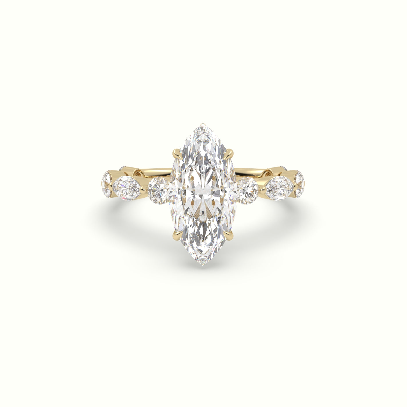The Laura Marquise Cut 4 Prong Diamond Engagement Ring