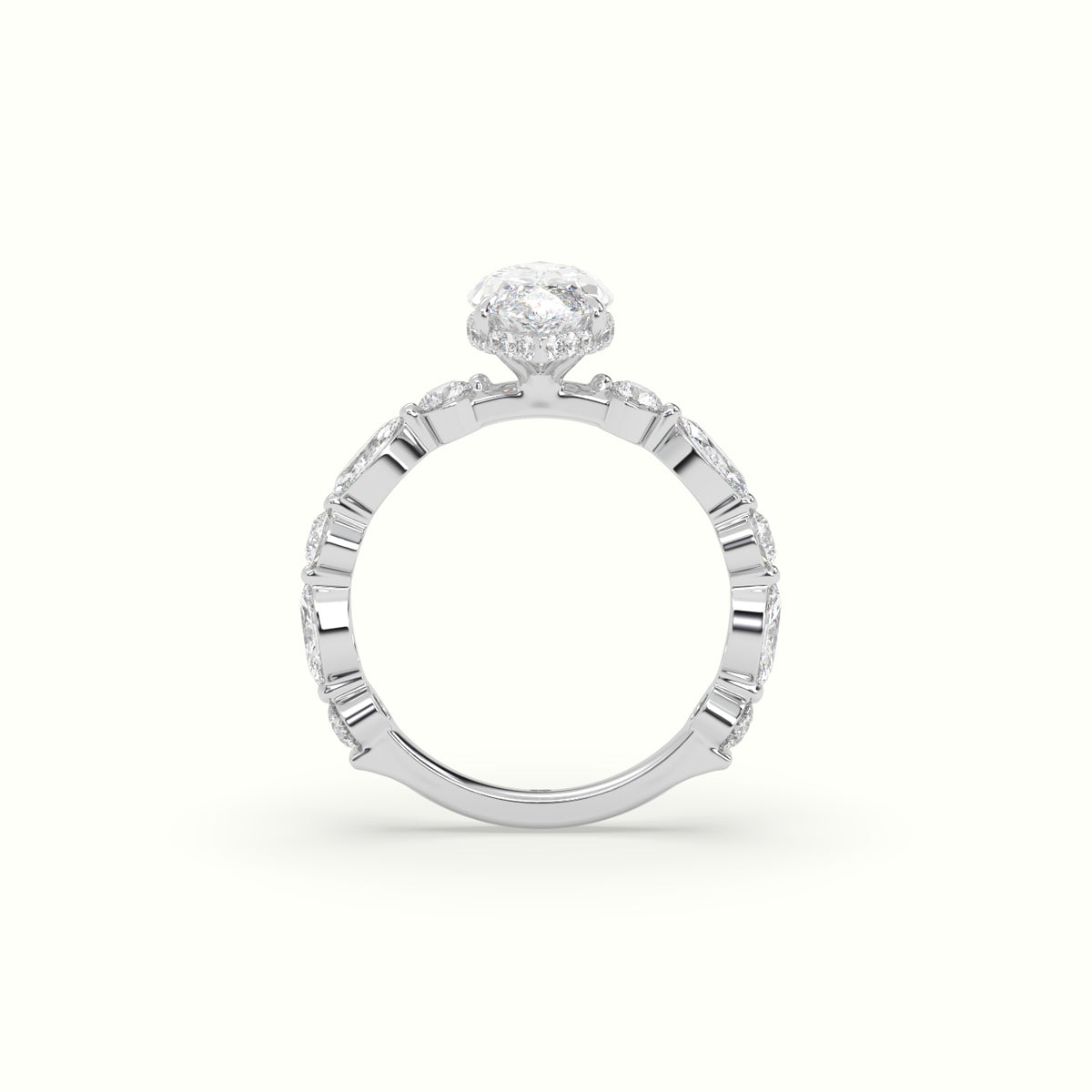 The Laura Marquise Cut 4 Prong Diamond Engagement Ring