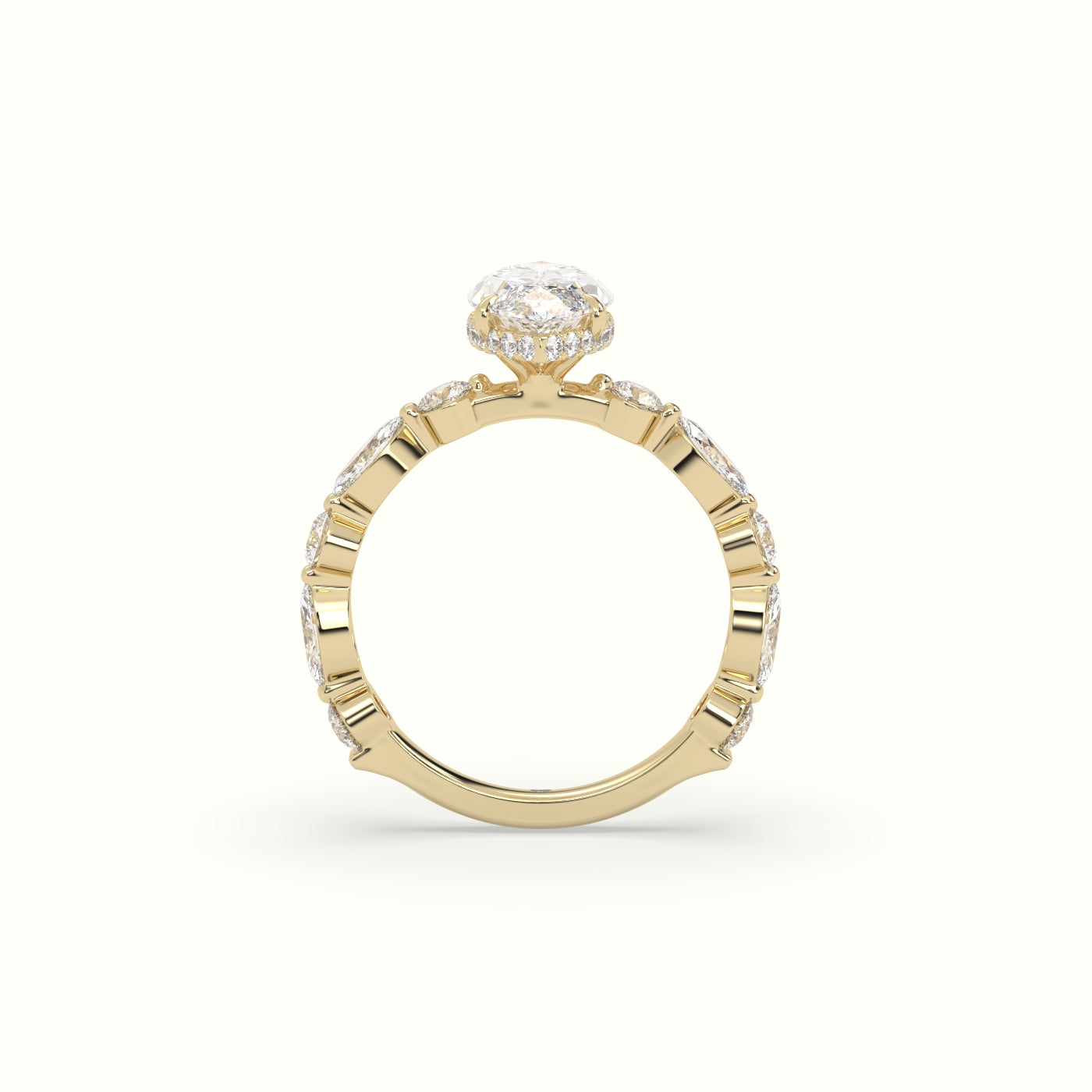The Laura Marquise Cut 4 Prong Diamond Engagement Ring