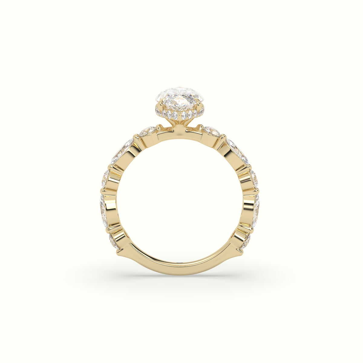 The Laura Marquise Cut 4 Prong Diamond Engagement Ring