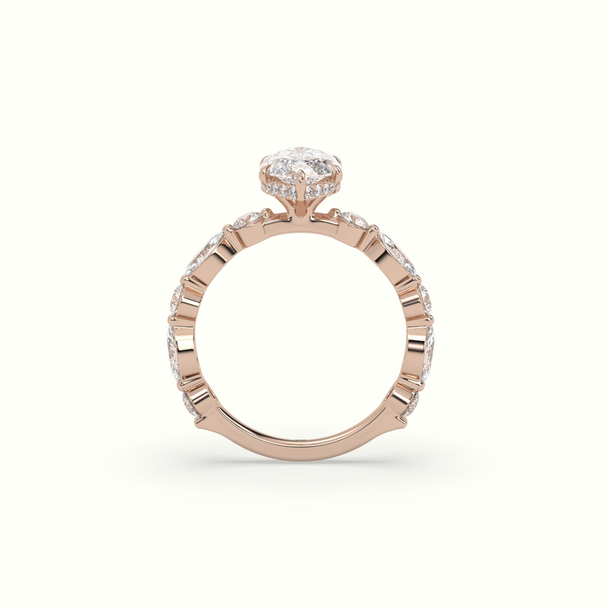 The Laura Marquise Cut 6 Prong Diamond Engagement Ring