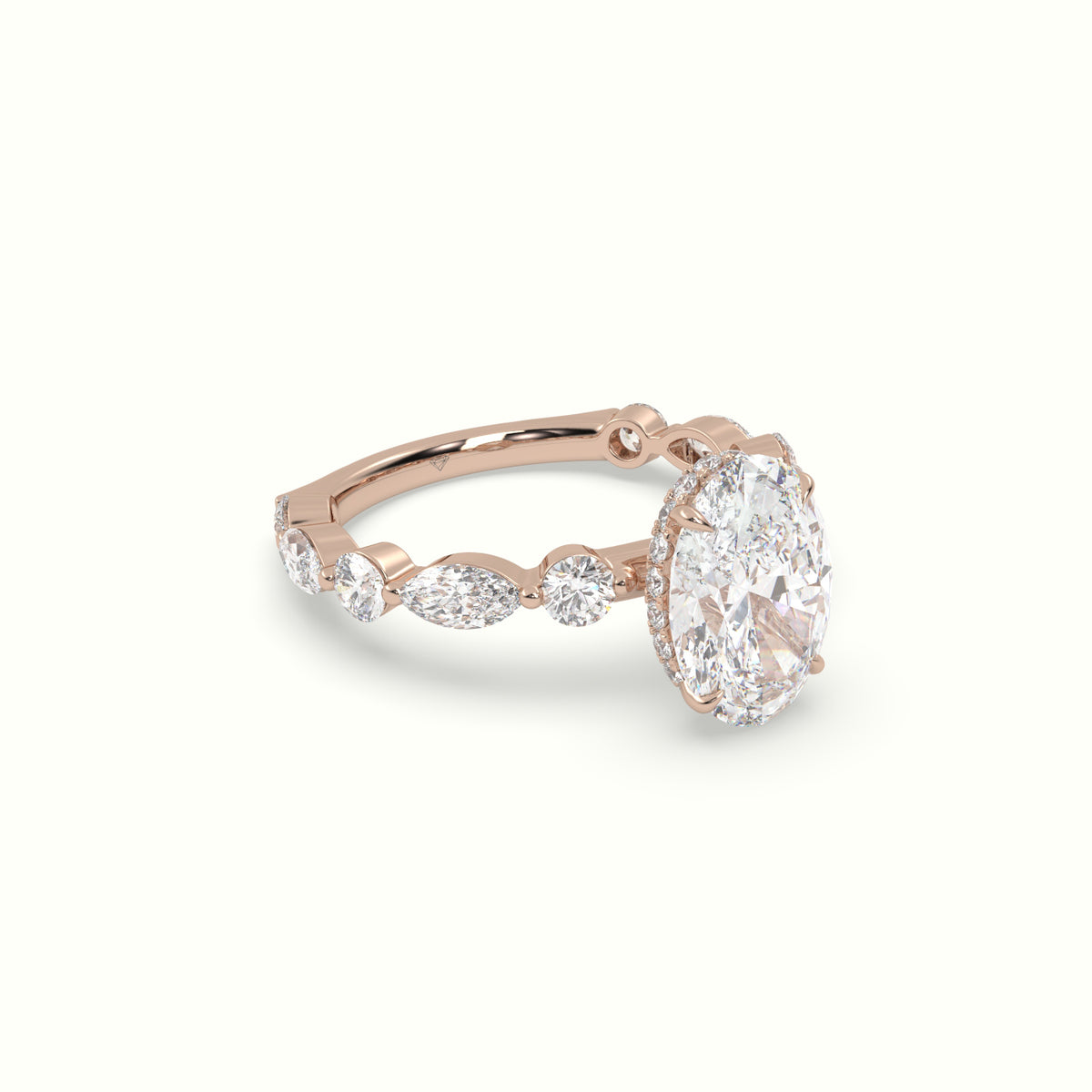 The Laura Oval Cut 4 Prong Diamond Engagement Ring