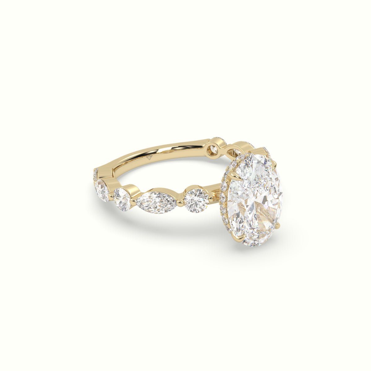 The Laura Oval Cut 4 Prong Diamond Engagement Ring