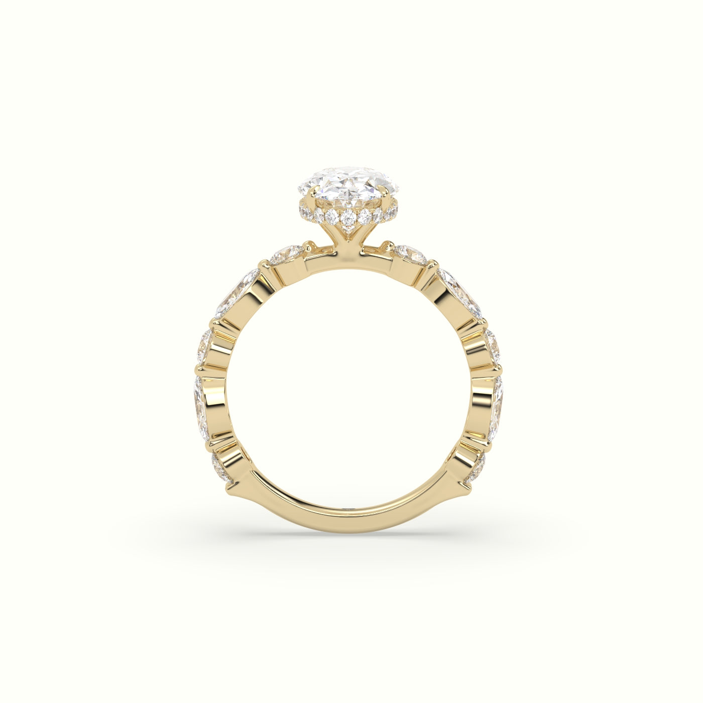 The Laura Oval Cut 4 Prong Diamond Engagement Ring
