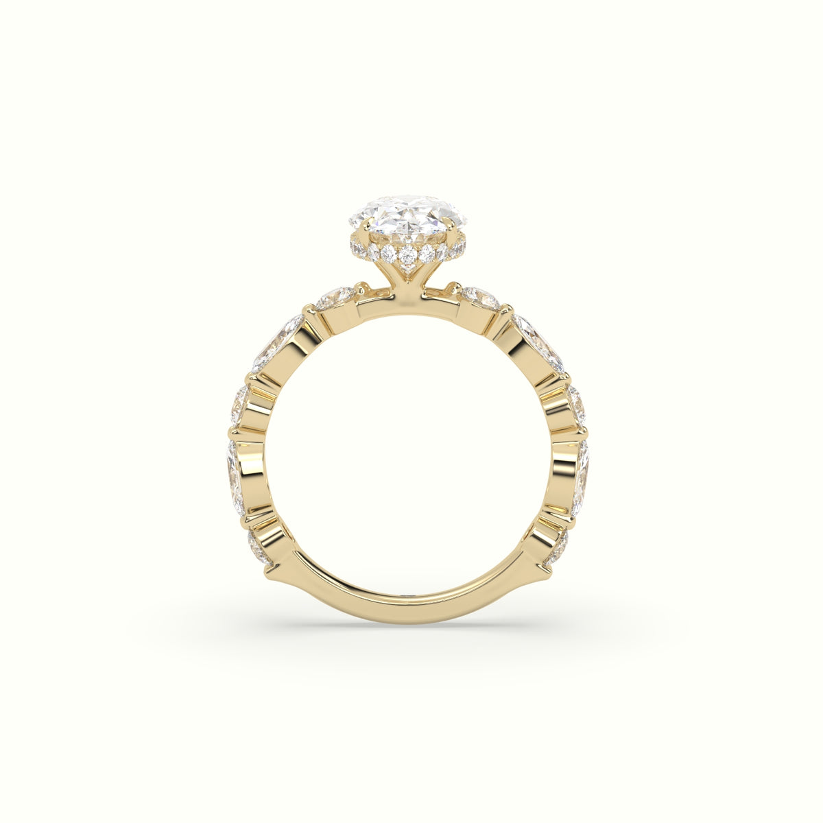 The Laura Oval Cut 4 Prong Diamond Engagement Ring