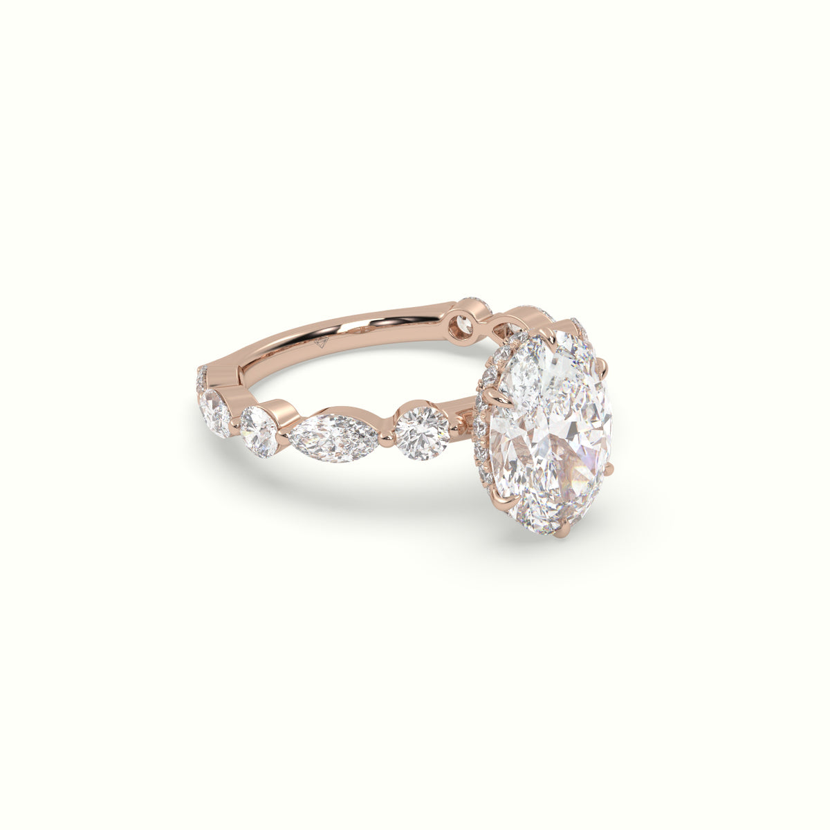 The Laura Oval Cut 6 Prong Diamond Engagement Ring