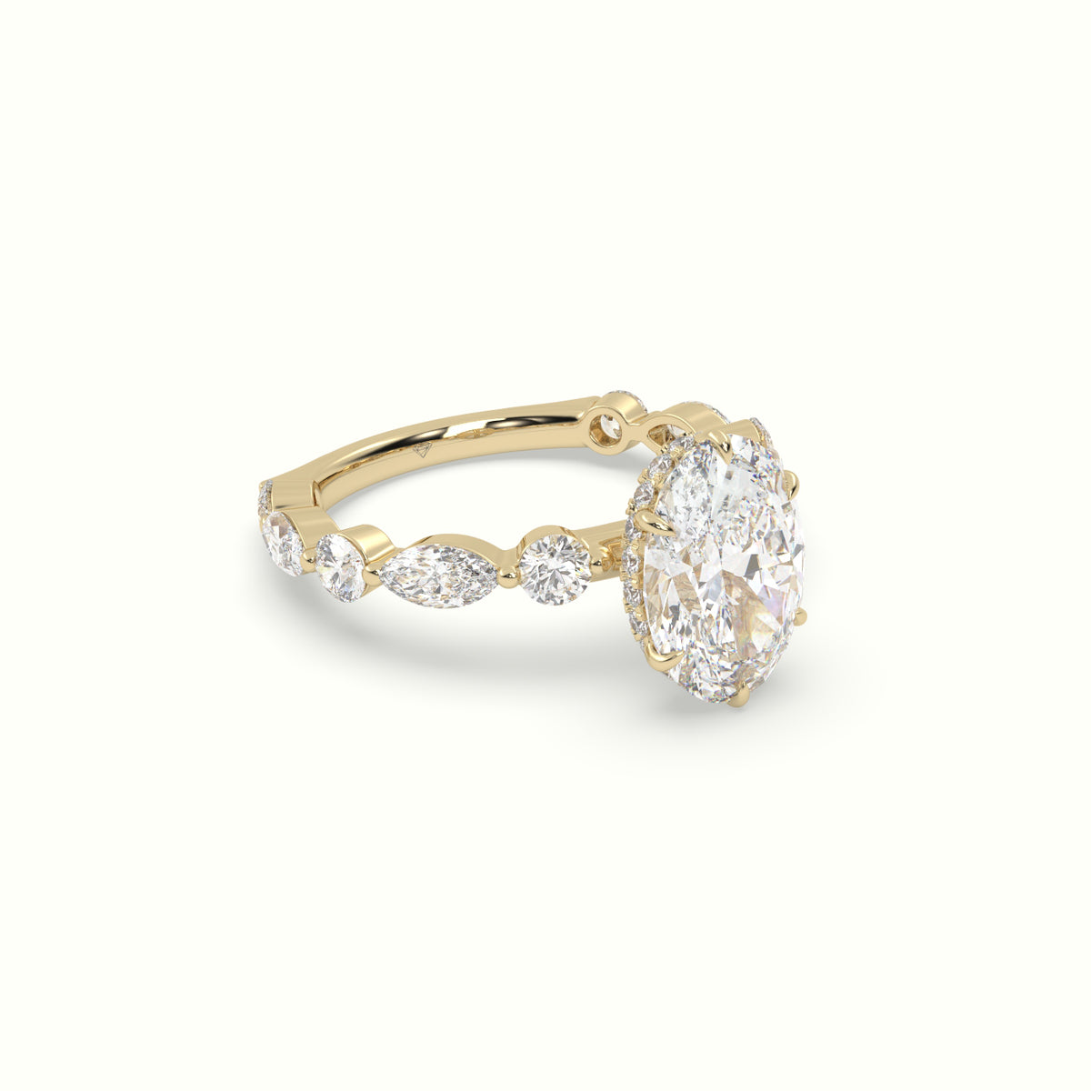The Laura Oval Cut 6 Prong Diamond Engagement Ring