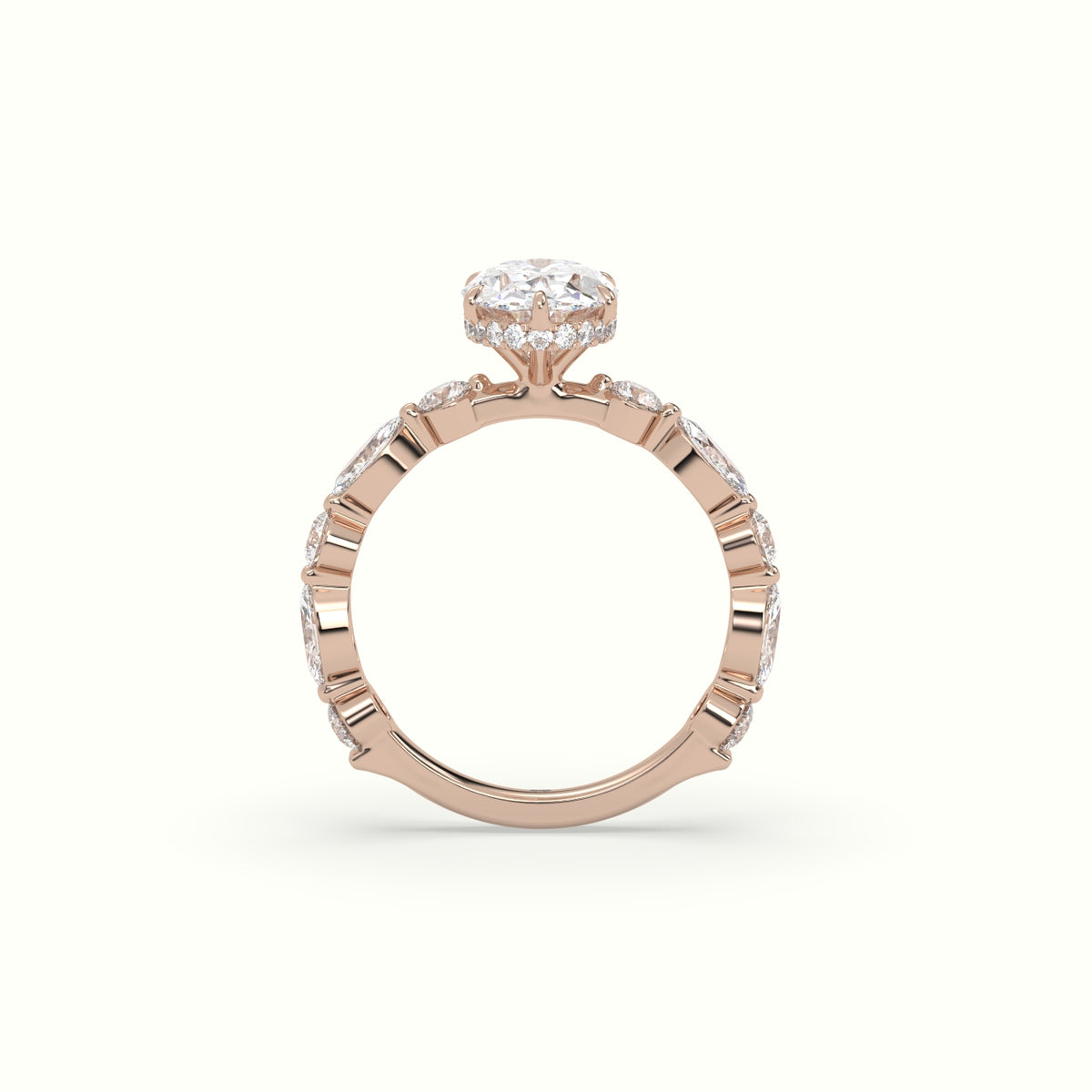The Laura Oval Cut 6 Prong Diamond Engagement Ring