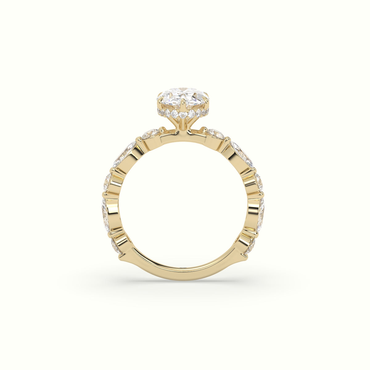 The Laura Oval Cut 6 Prong Diamond Engagement Ring