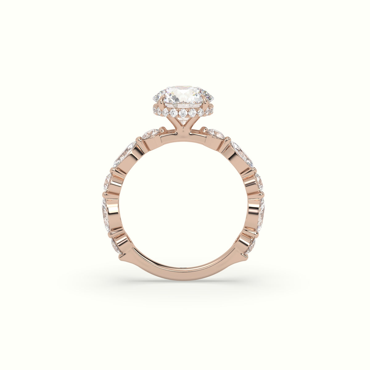 The Laura Round Cut 4 Prong Diamond Engagement Ring