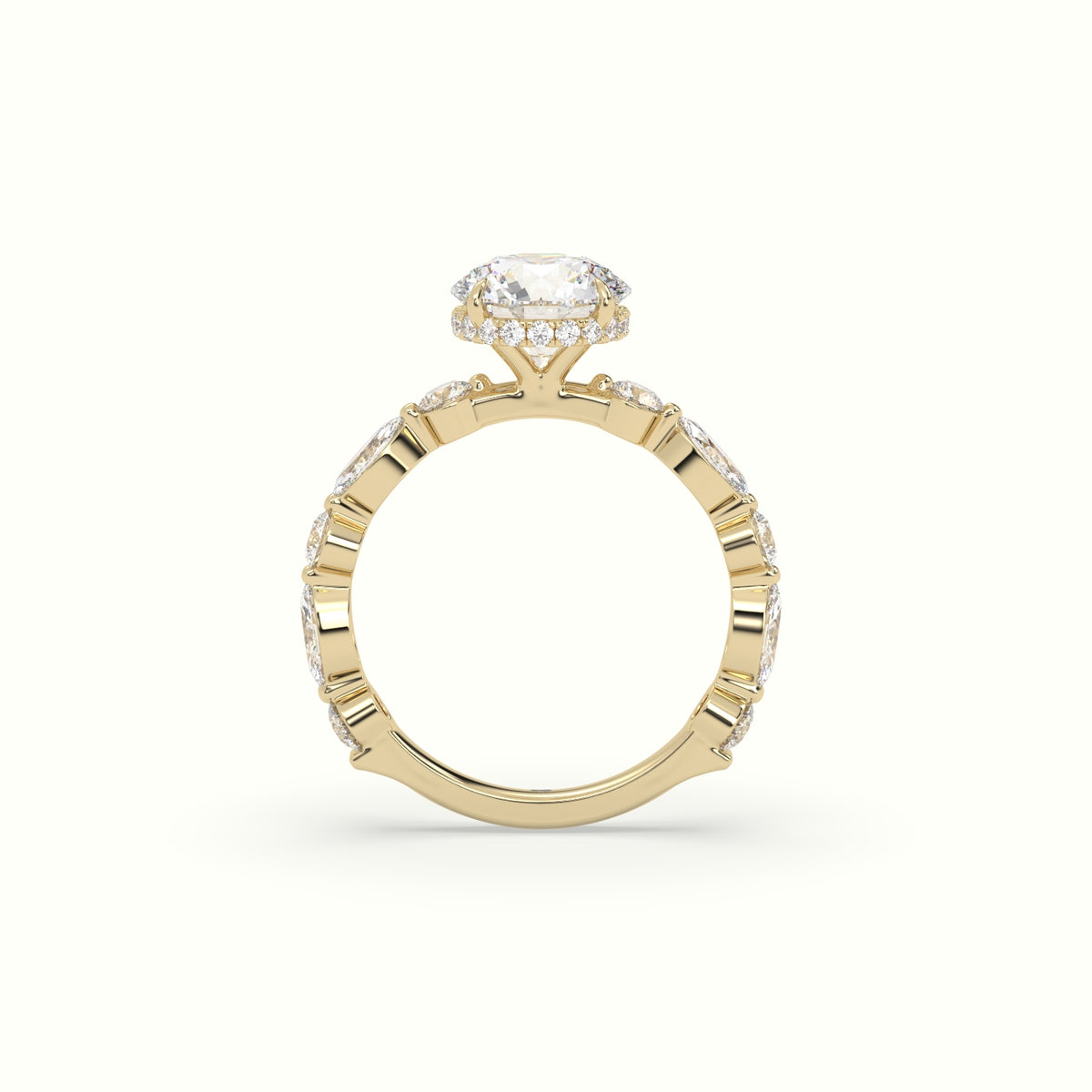 The Laura Round Cut 4 Prong Diamond Engagement Ring