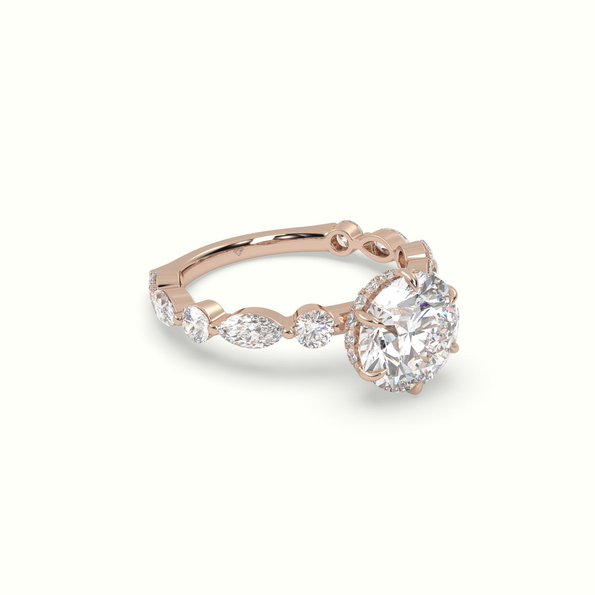The Laura Round Cut 6 Prong Diamond Engagement Ring