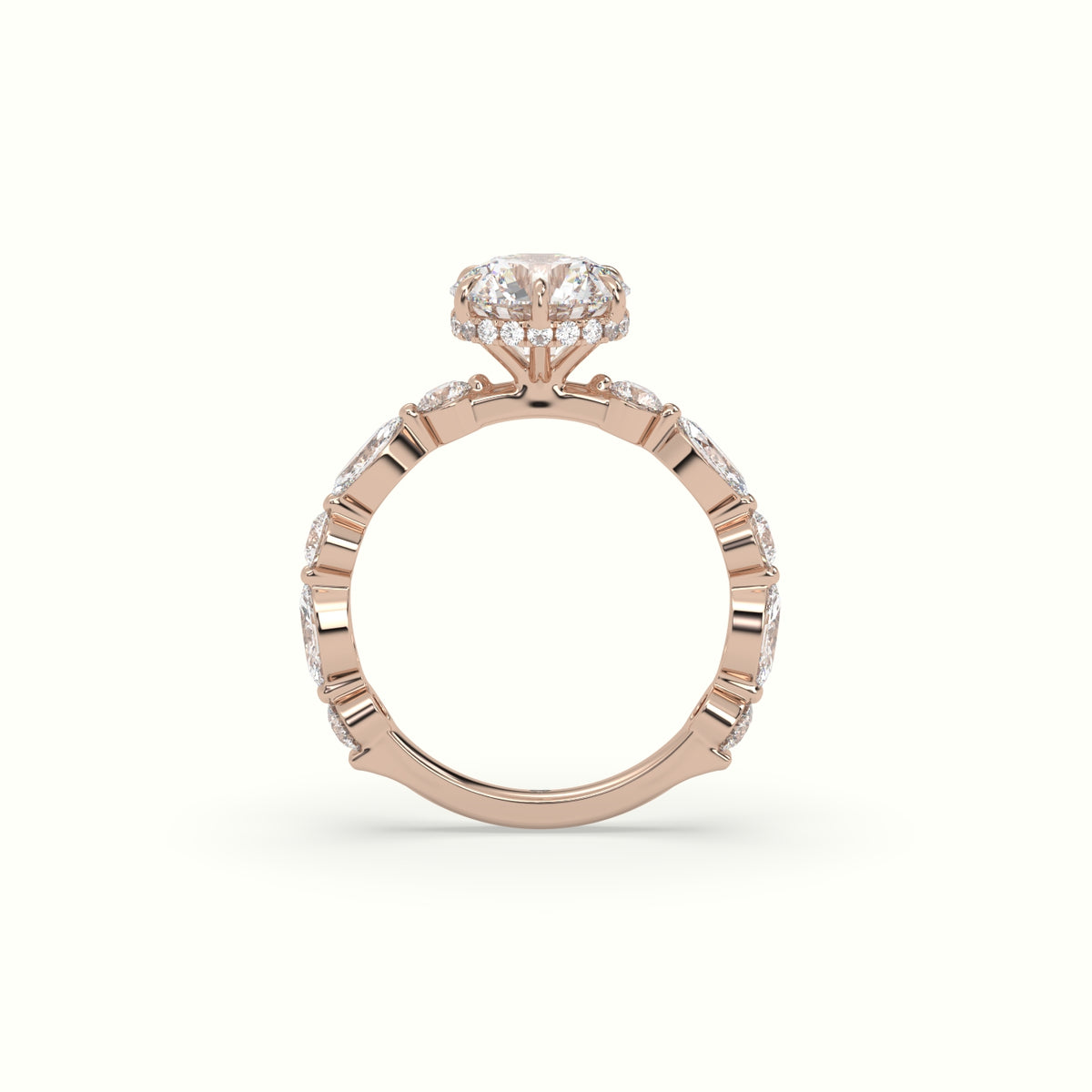 The Laura Round Cut 6 Prong Diamond Engagement Ring