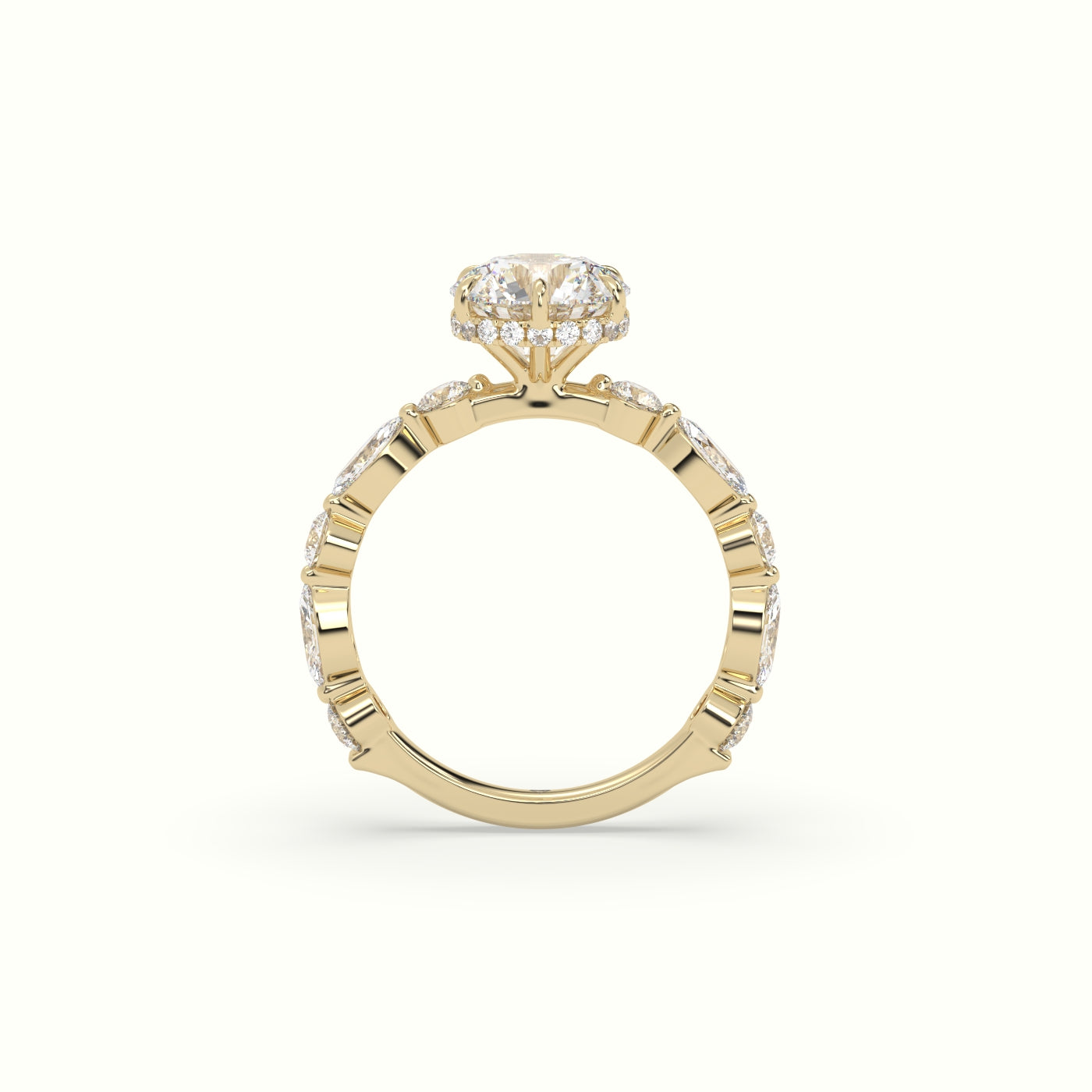 The Laura Round Cut 6 Prong Diamond Engagement Ring