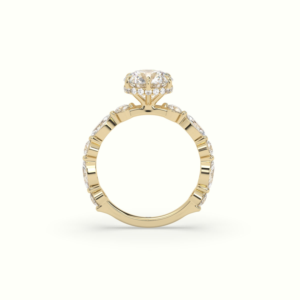 The Laura Round Cut 6 Prong Diamond Engagement Ring