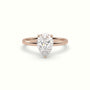 Pear Solitaire Engagement Ring — Rose Gold