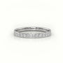 Princess Cut Diamond Channel Setting Eternity Wedding Band — White Gold