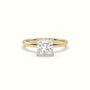 Princess Solitaire Engagement Ring — Yellow Gold