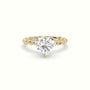 Heart Cut Diamond Solitaire Engagement Ring — Yellow Gold