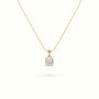 Ascher Cut Solitaire Diamond Pendant — Yellow Gold