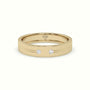 Flush Set Diamond Wedding Band — Yellow Gold