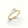 Cushion-Cut Solitaire Engagement Ring — Yellow Gold