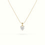 Heart Cut Solitaire Diamond Pendant — Yellow Gold