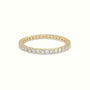 Round Diamond Eternity Wedding Ring — Yellow Gold
