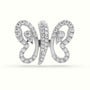 Butterfly Pendant Set With Total 1 Carat Round Diamonds — White Gold