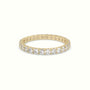 Shared Prong Diamond Wedding Ring — Yellow Gold