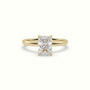 Radiant Solitaire Engagement Ring — Yellow Gold