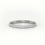 Round Cut Diamonds Scallop-Setting Eternity Wedding Band — White Gold
