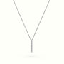 Initial "I" Diamond Necklace - 18k Gold — White Gold