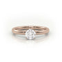 Exquisite Solitaire Diamond Engagement Ring — Rose Gold