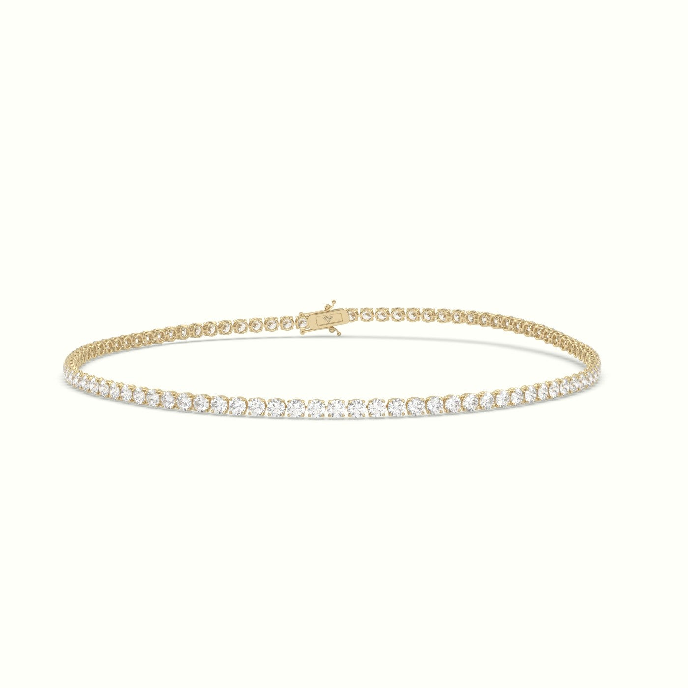 Tennis Bracelet 1.86 Carat Diamonds — Yellow Gold