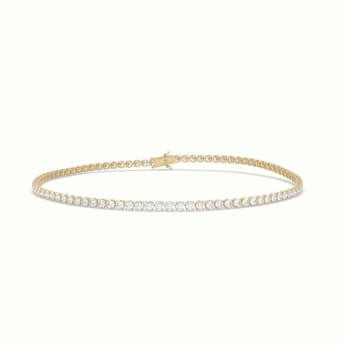Tennis Bracelet 1.86 Carat Diamonds — Yellow Gold