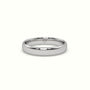 Profile F Wedding Ring — White Gold