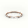 Round Diamonds Eternity Diamond Wedding Band — Rose Gold