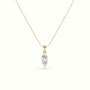 Marquise Cut Solitaire Diamond Pendant — Yellow Gold