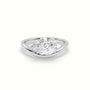 Pear Diamond Solitaire Engagement Ring — White Gold