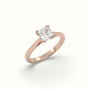 Princess Cut Diamond Engagement Ring — Rose Gold