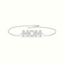 Diamond Mom Bracelet — White Gold