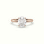 Oval Solitaire Engagement Ring — Rose Gold