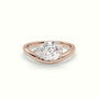 Pear Diamond Solitaire Engagement Ring — Rose Gold