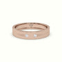 Flush Set Diamond Wedding Band — Rose Gold